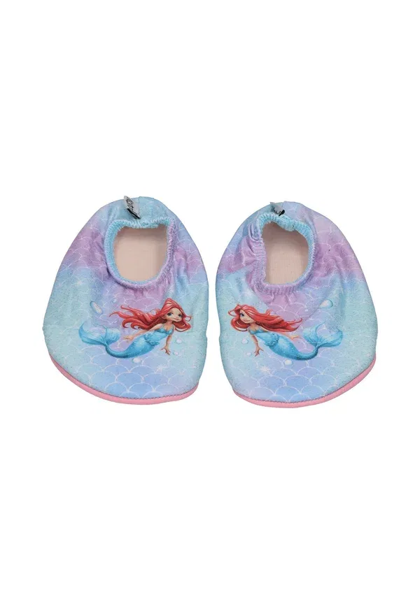 Детские домашние тапочки для купания Meerjungfrau Rosa Blau Slippers Slipstop, Shirley, розово-голубой — фото 3