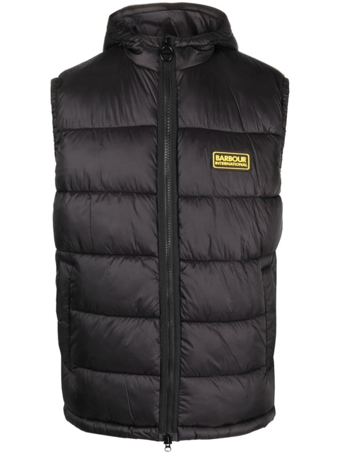 

Barbour жилет на молнии с нашивкой-логотипом, черный