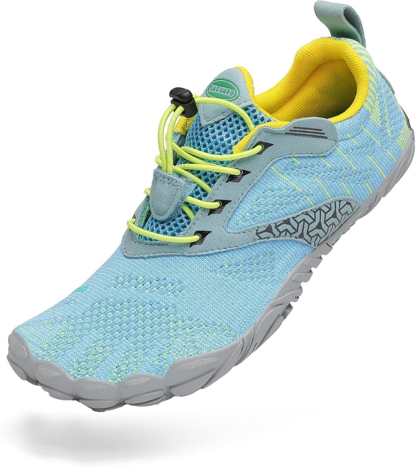 

SAGUARO Женские и мужские кроссовки для бега, минималистичные кроссовки для трейлраннинга, с широким носком и нулевым перепадом высоты подошвы, для кросс-тренинга на открытом воздухе, синий