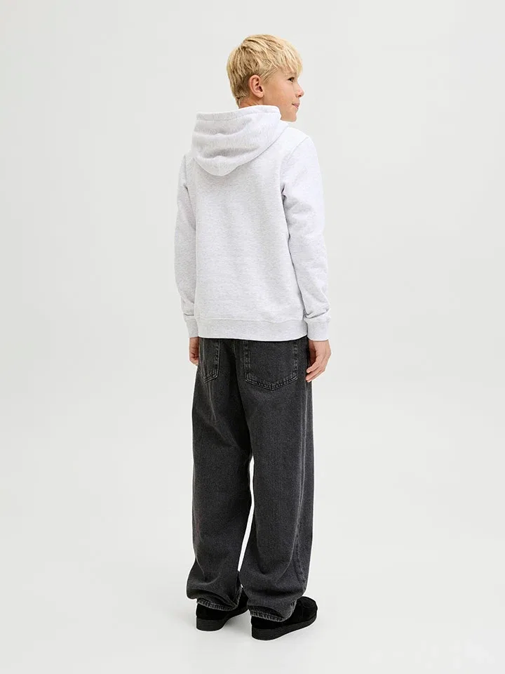 Капузенпуловер из переработанного полиэстера JACK & JONES Junior, белый — фото 2