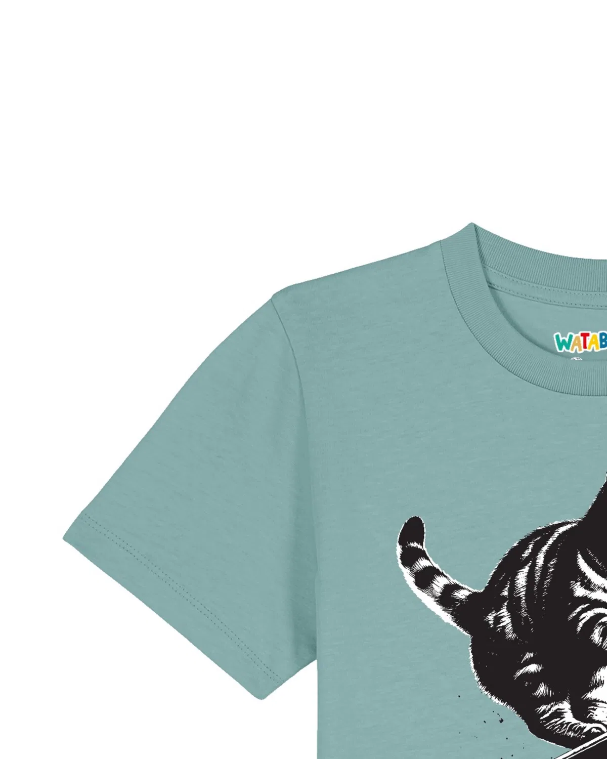 Футболка 'Savage Cat' Watabout.Kids, Turquoise — фото 3