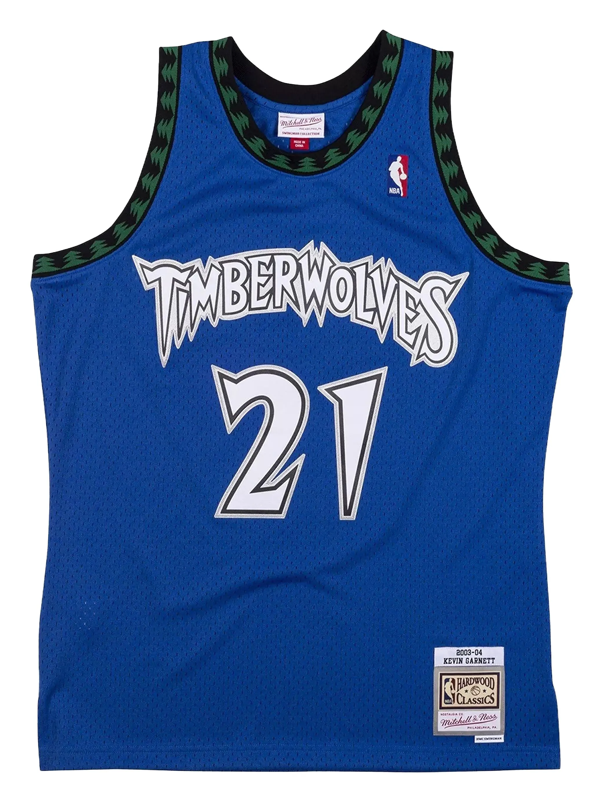 

Топ Minnesota Timberwolves Kevin Garnett из коллаборации с NBA Swingman Mitchell & Ness, синий