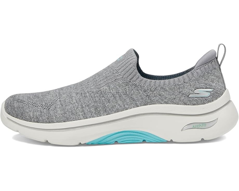 Кроссовки SKECHERS Performance Go Walk Arch Fit 2.0 Eliza, цвет Gray/Turquoise — фото 4