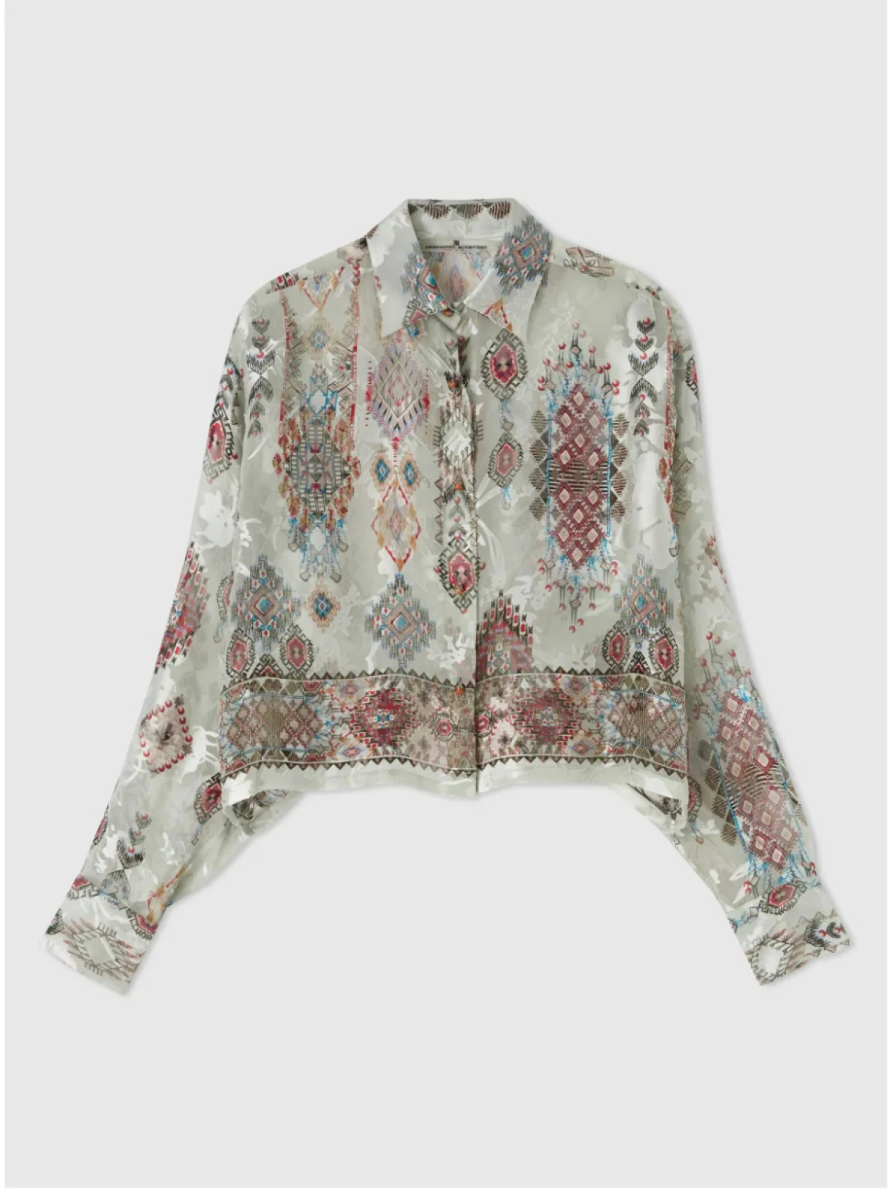 

Укороченная рубашка Ermanno Scervino, зеленый