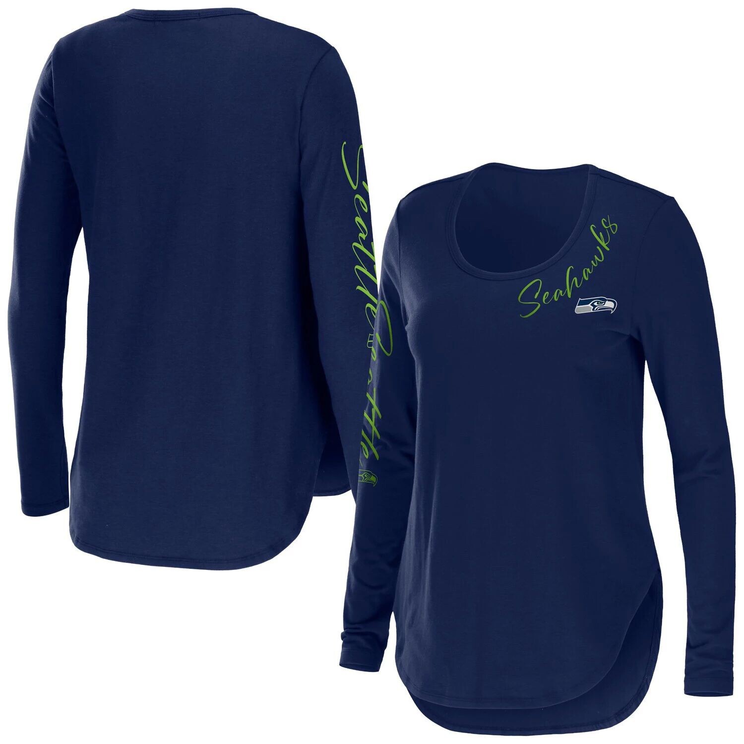 

Женская футболка от Erin Andrews College Seattle Seahawks Team с круглым вырезом