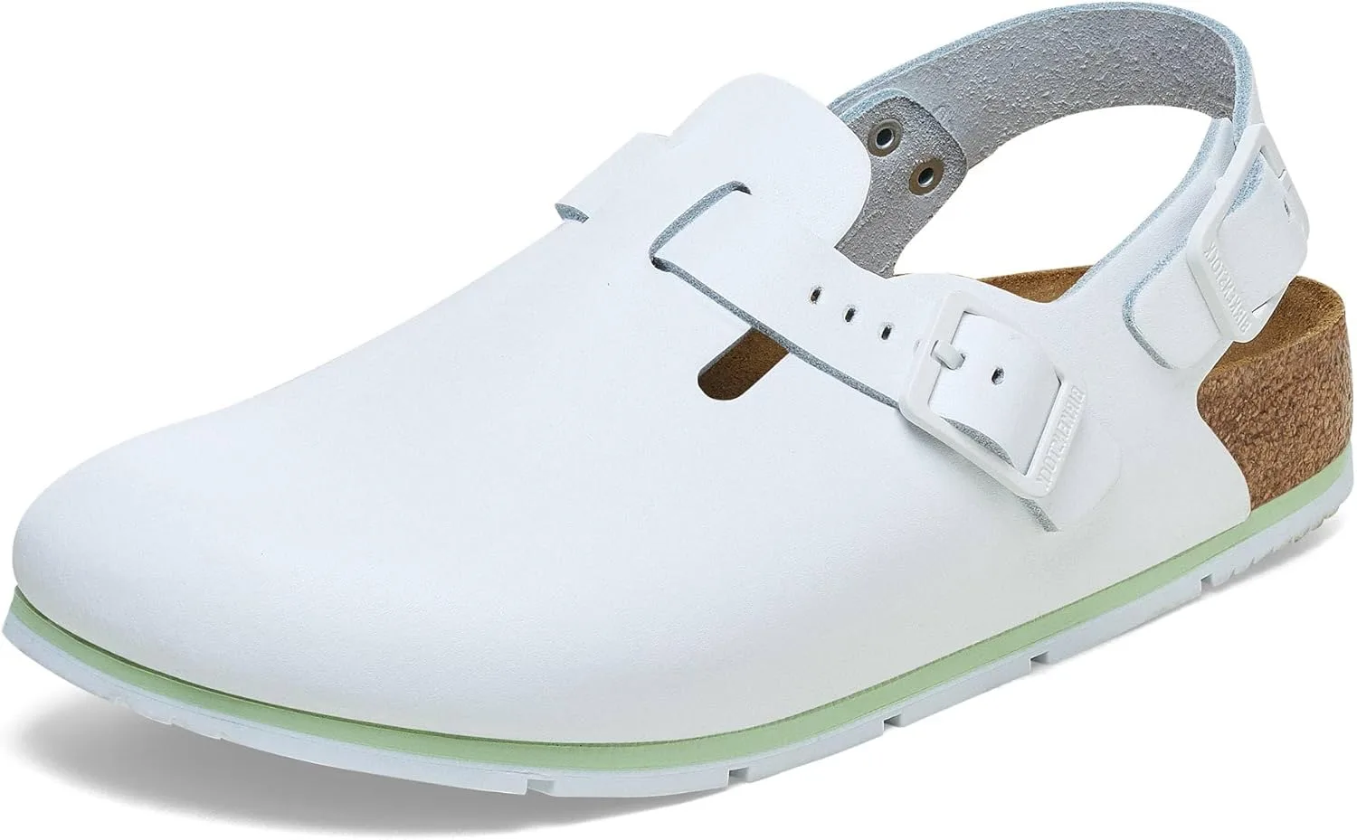 Кожаные сабо BIRKENSTOCK Tokio Pro - высококачественная повседневная и рабочая обувь унисекс для медицинских, ресторанных и сервисных предприятий, белый