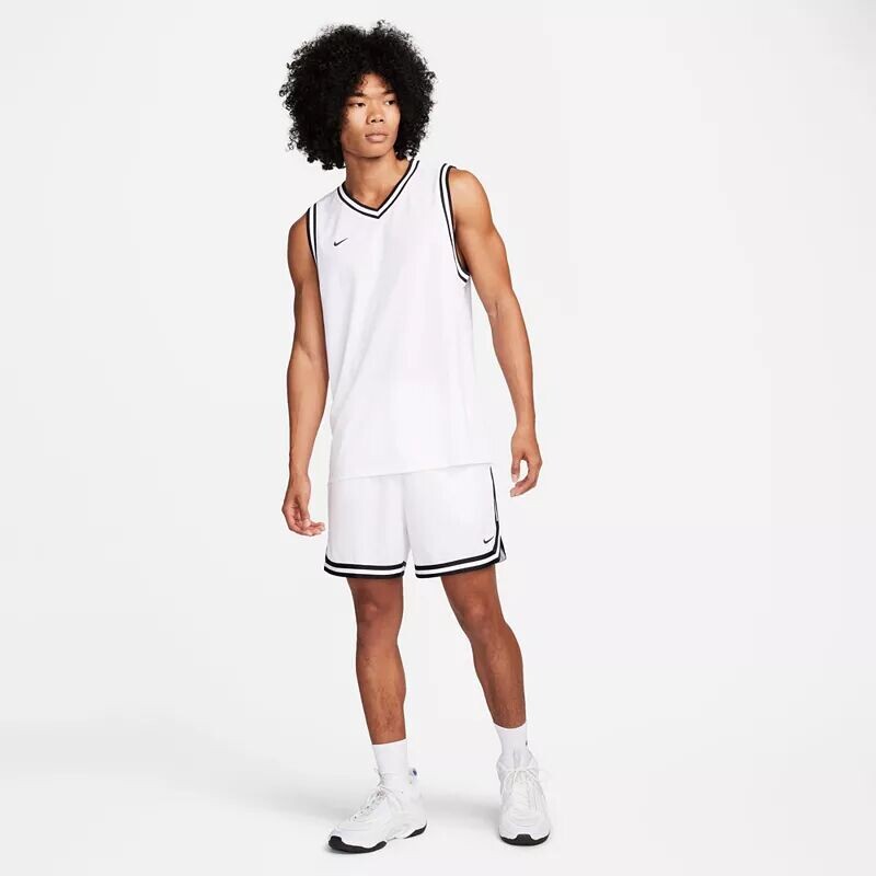 Мужские баскетбольные шорты Nike Dri-FIT DNA 6 дюймов, белый — фото 2