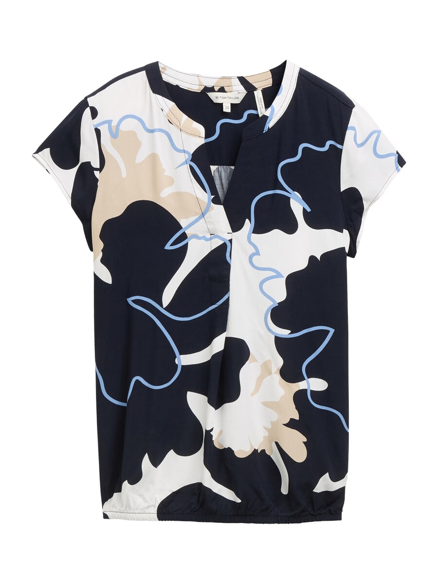 

Блузка TOM TAILOR, цвет marine blue/Light blue