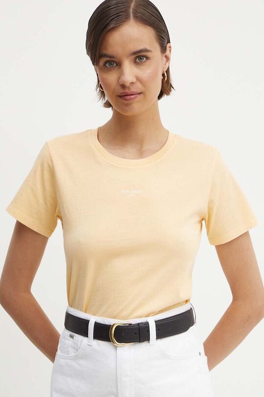 

ЭМИЛИ хлопковая футболка Pepe Jeans, желтый