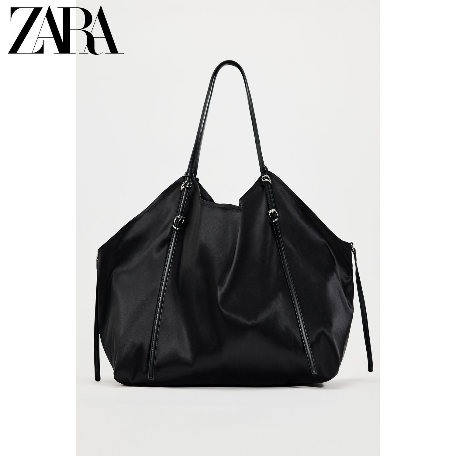 

Сумка женская Zara атласная, черный