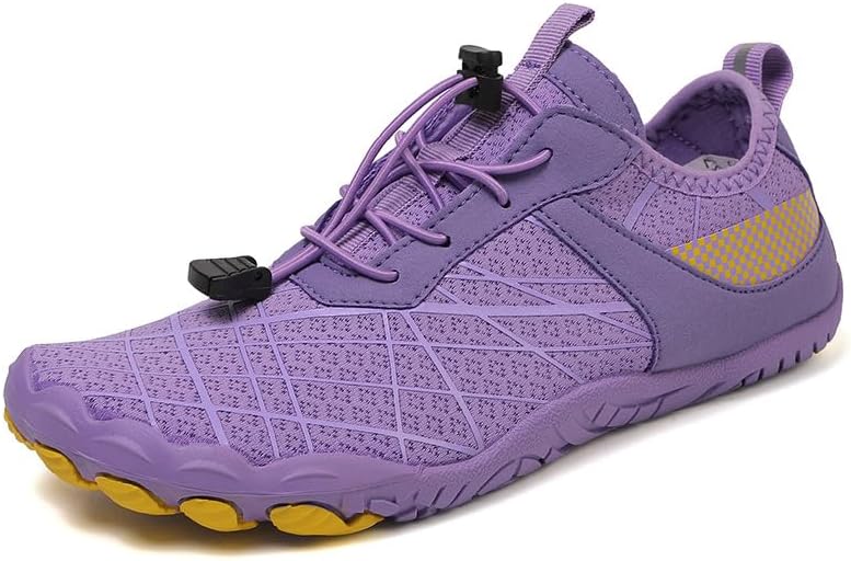 

Дышащие водные кроссовки для мужчин и женщин, широкие носки, для плавания и походов, противоскользящие для пляжа и активного отдыха на природе Generic, пурпурный