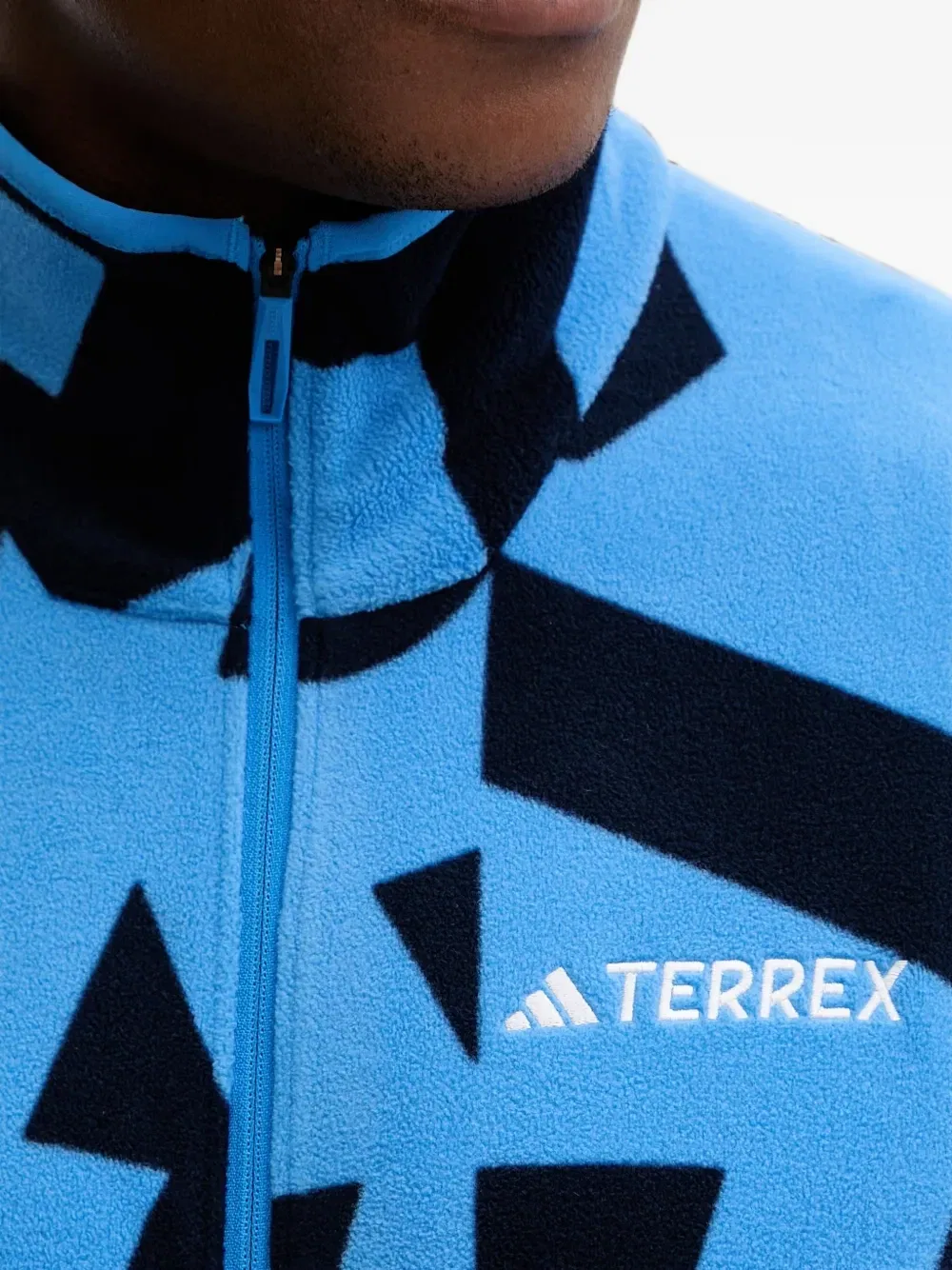 Свитер Terrex с геометрическим принтом Adidas, синий — фото 4