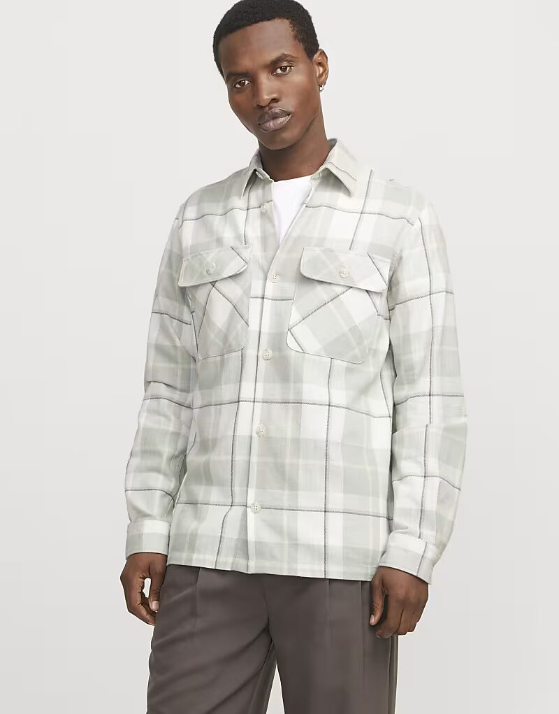 

Верхняя рубашка Jack & Jones в цвете «аквамарин»