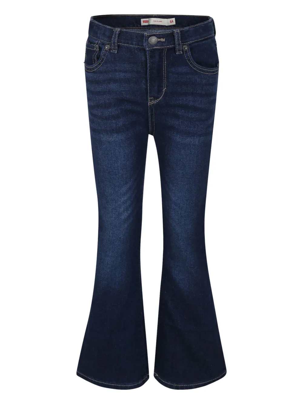

Расклешенные джинсы с нашивкой-логотипом Levi's Kids, синий