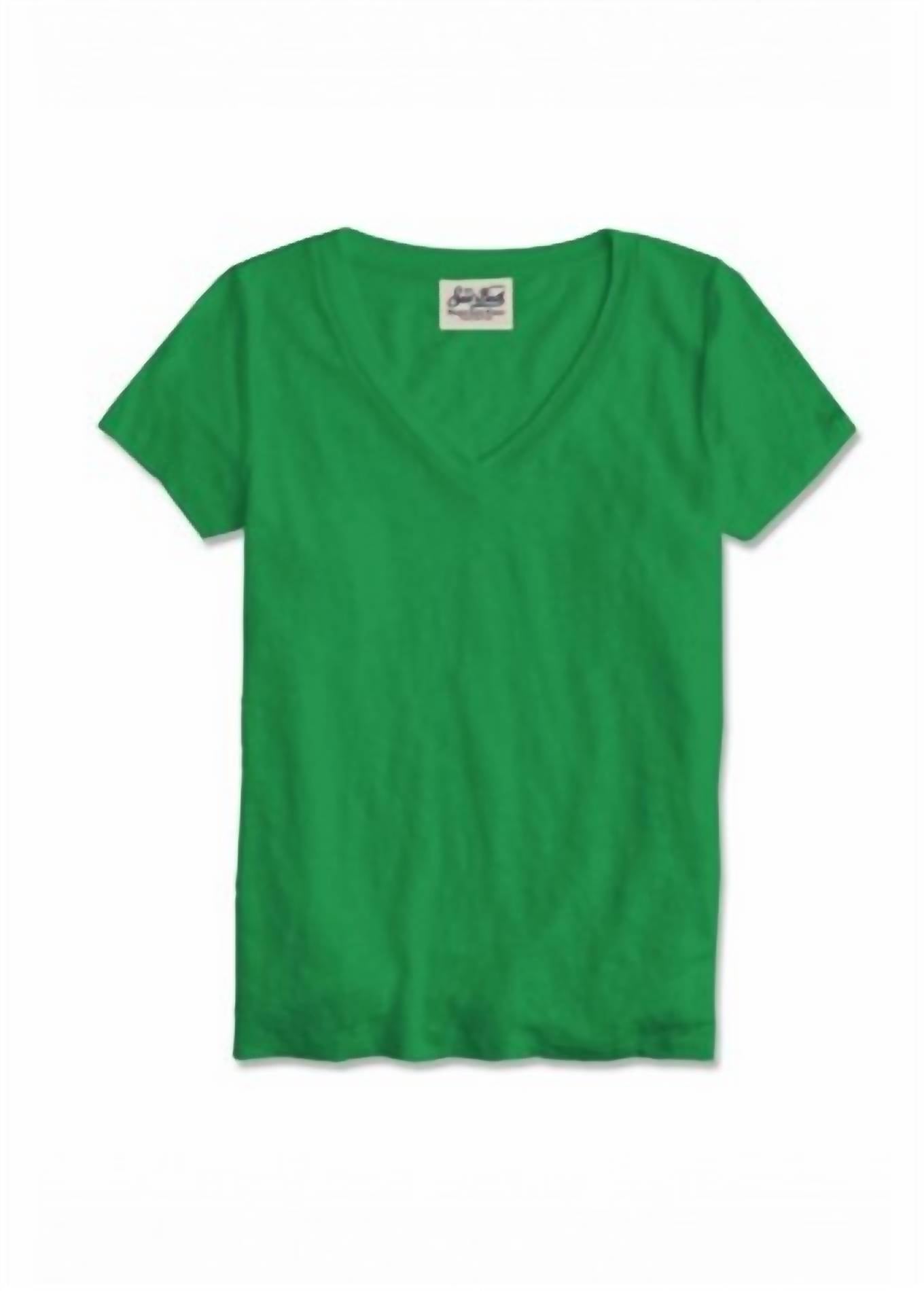 

Женская футболка Eloise зеленого цвета Mc2 Saint Barth, зеленый