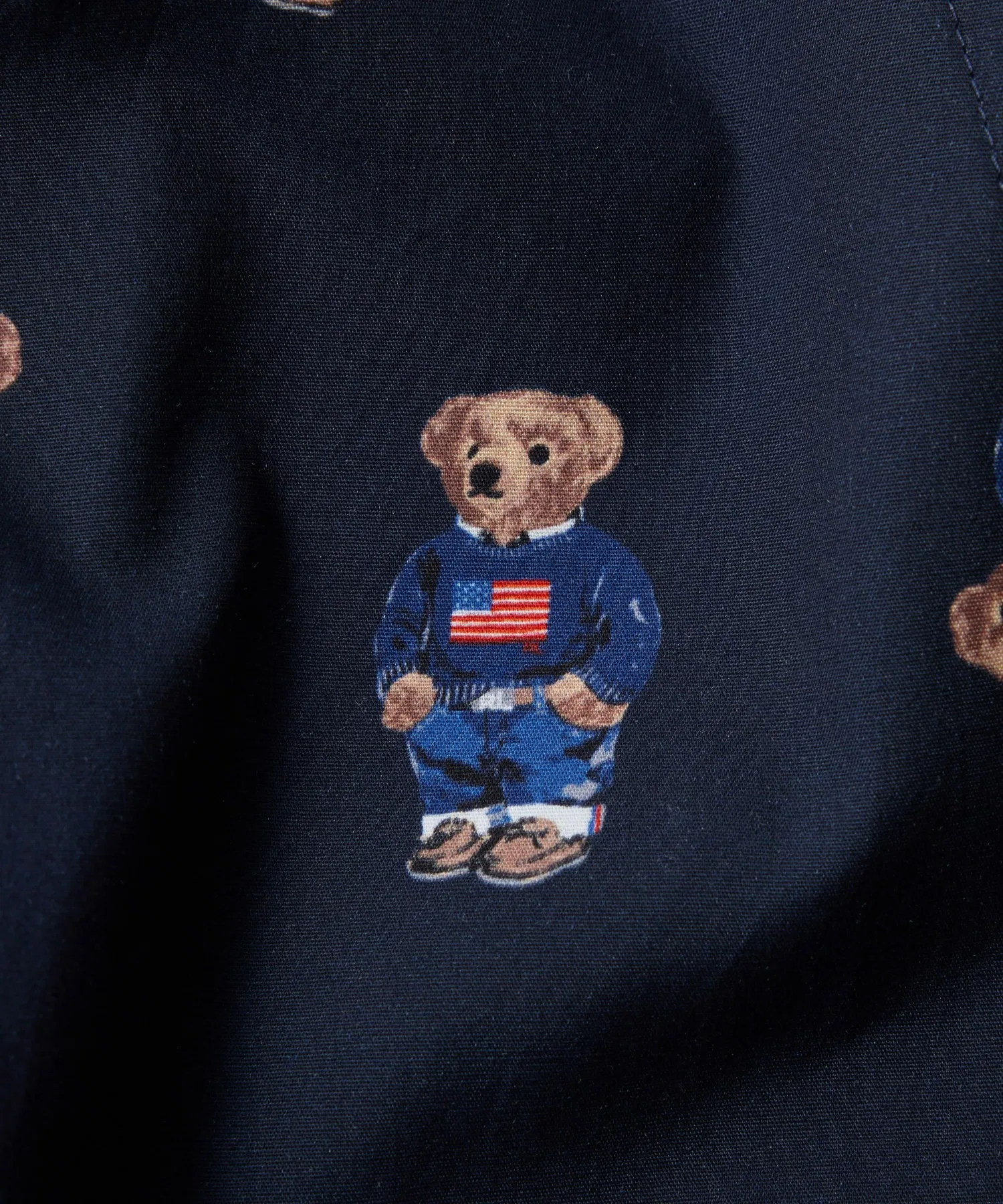 【POLO RALPH LAUREN】Свитер с флагом Америки и пижамой в виде медведя — фото 4