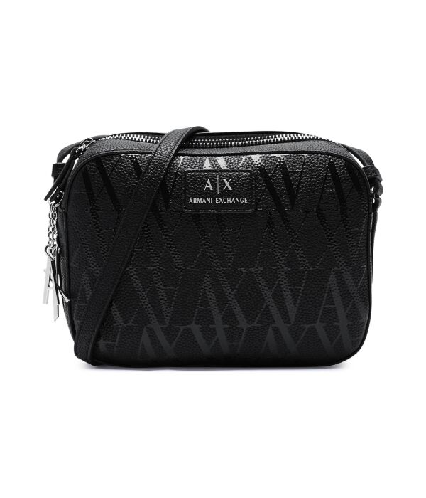 

Сумка женская Armani Exchange с монограммой логотипа, черный