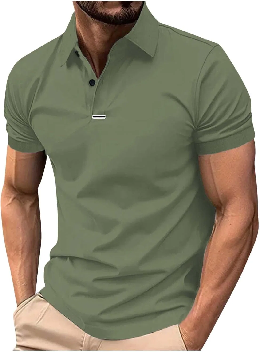 Мужское поло спортивное, Green