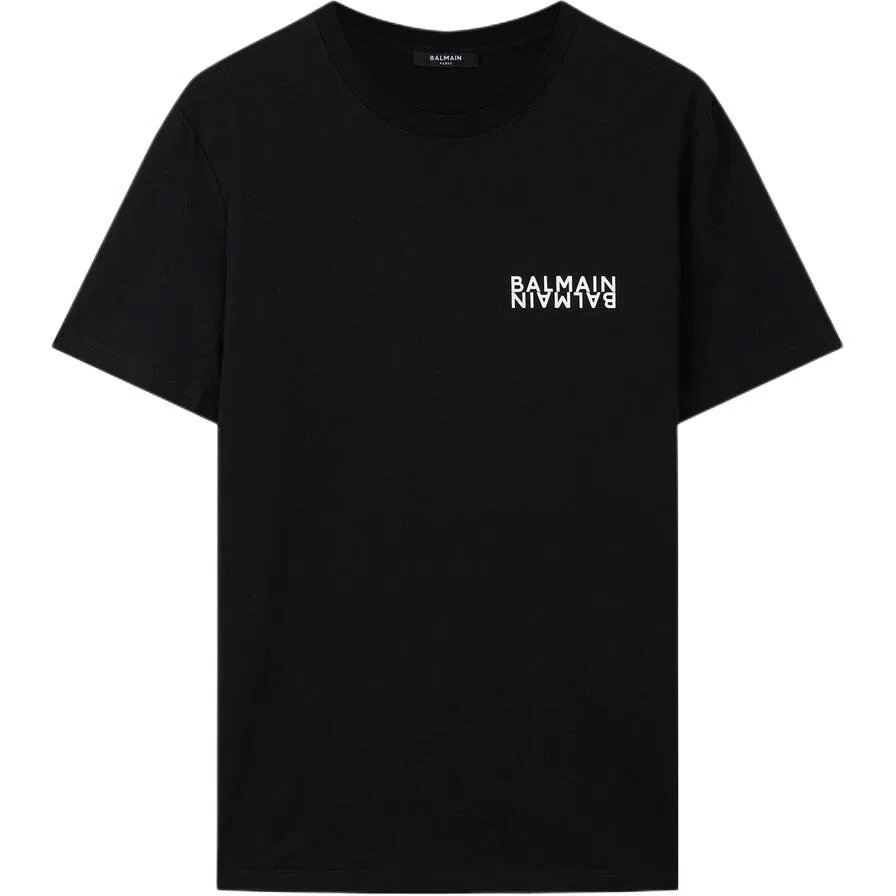 Футболка с круглым вырезом BALMAIN Black
