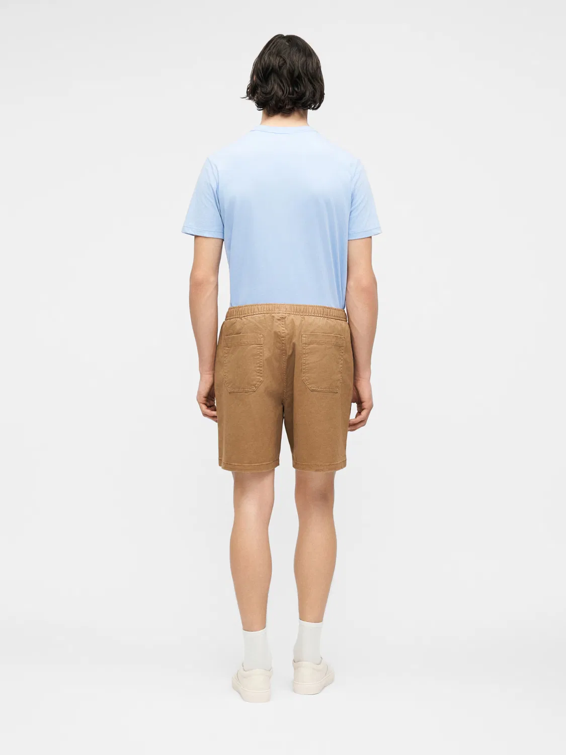Свободные шорты Gap ESSENTIAL, бежевый — фото 3