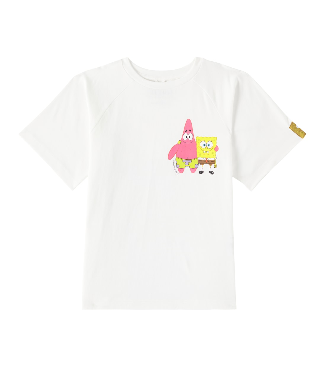 

Футболка из хлопка с принтом Stella McCartney Kids, слоновая кость