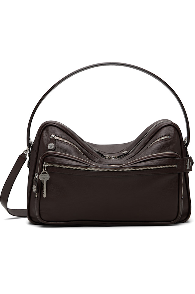 

Acne Studios Коричневая сумка через плечо для фотоаппарата Camero