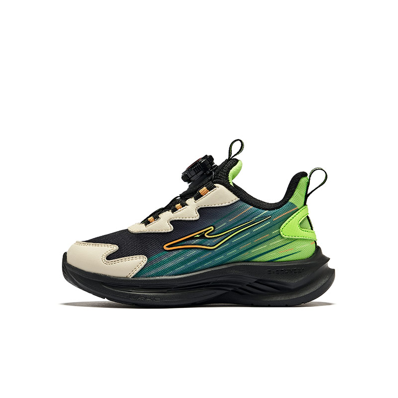 

Кроссовки детские детские - черные/флуоресцентные цифровые зеленые ERKE KIDS, черный/зеленый