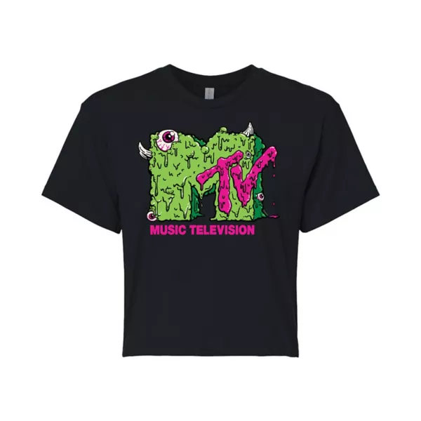 

Детская укороченная футболка MTV Slime Licensed Character, черный