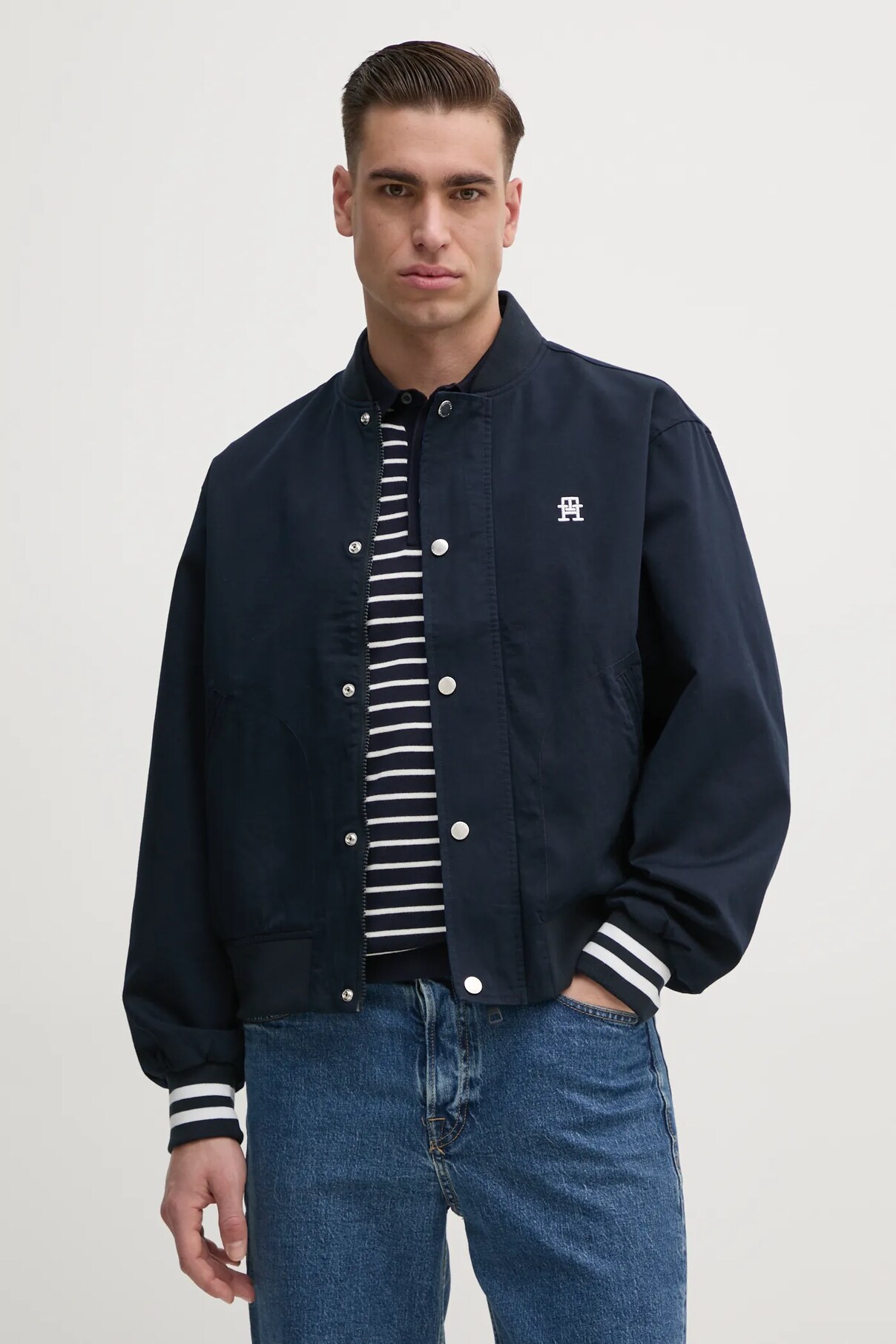 

Двусторонняя куртка-бомбер Tommy Hilfiger, темно-синий