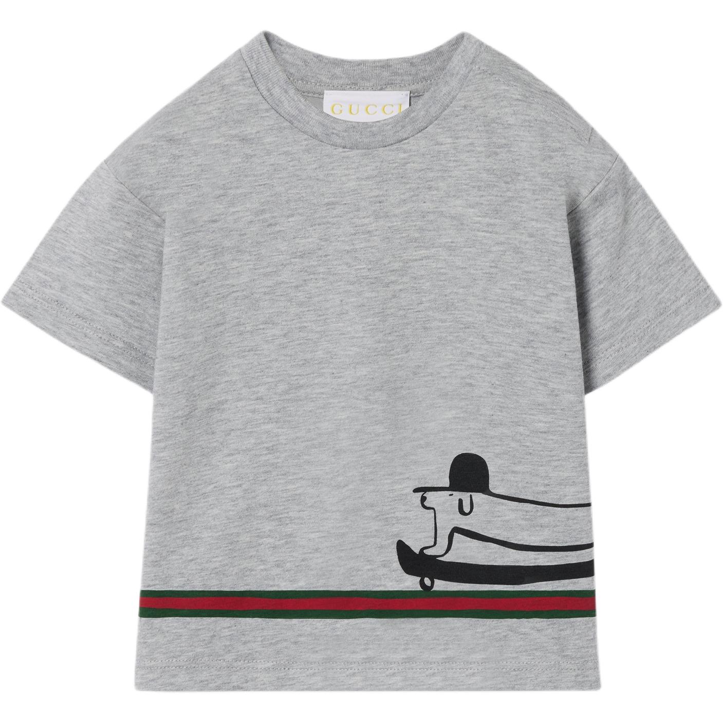 

Футболка FW25 для младенцев и малышей GUCCI, серый