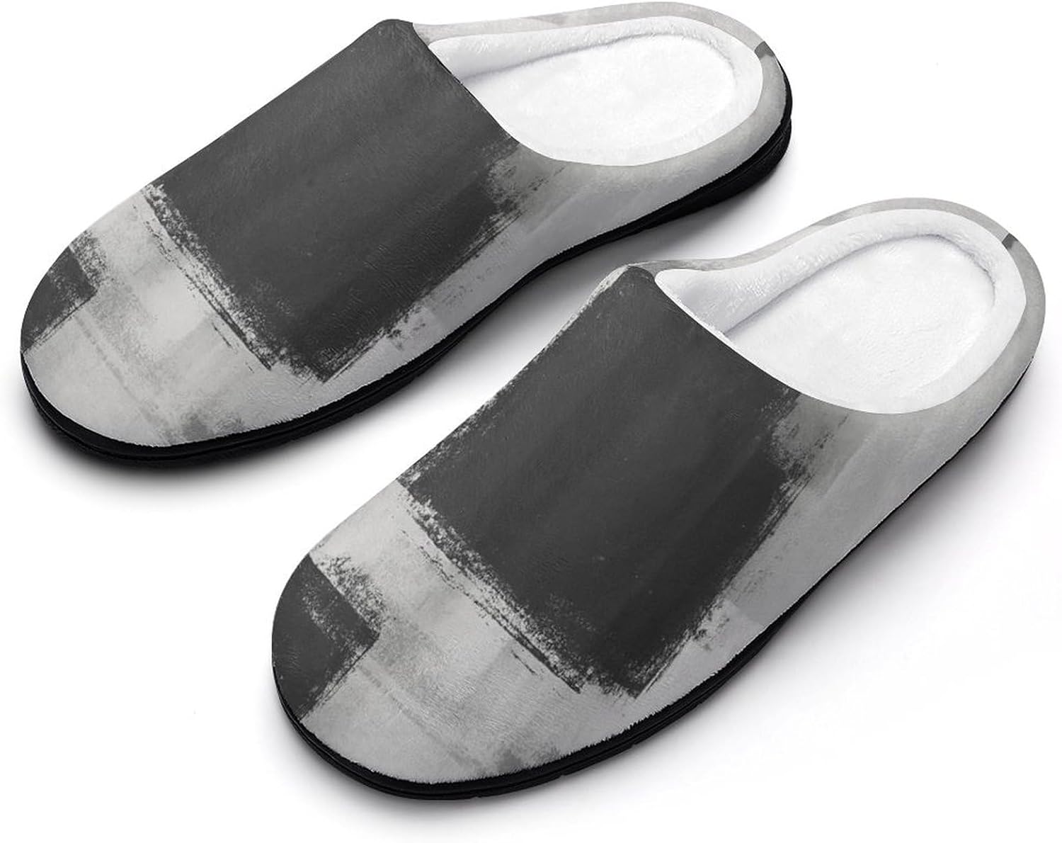 

Мужские домашние хлопковые тапочки KKdskkds с изображением совы на цветущей ветке на закате, теплые, уютные, дышащие, с противоскользящей подошвой, серый