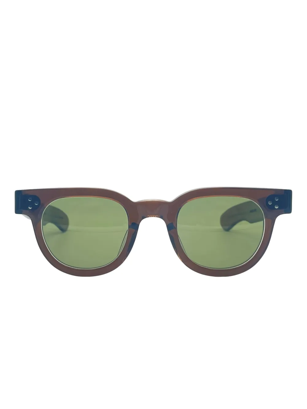 

Солнцезащитные очки в круглой оправе JULIUS TART OPTICAL, коричневый