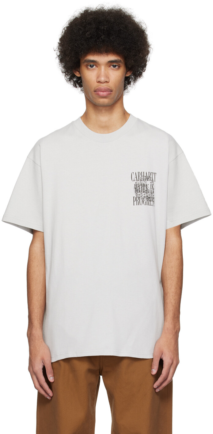 

Серая футболка с надписью Always a WIP Carhartt Work In Progress