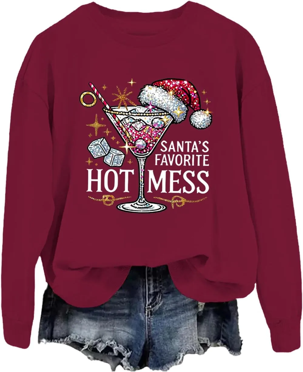 

Толстовка Santa's Favorite Hot Mess