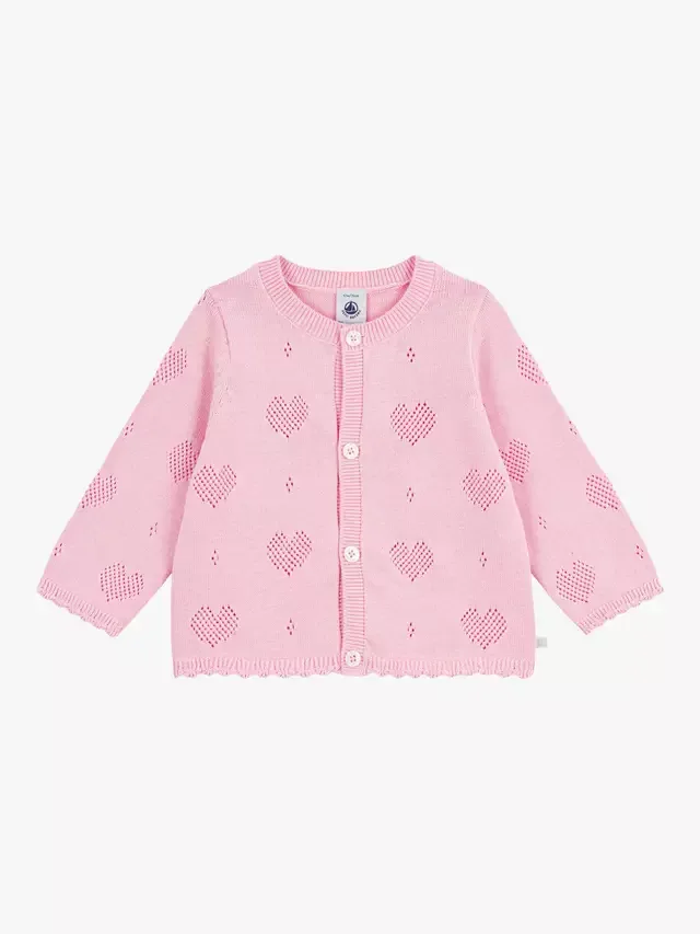 Детский кардиган, розовый Petit Bateau