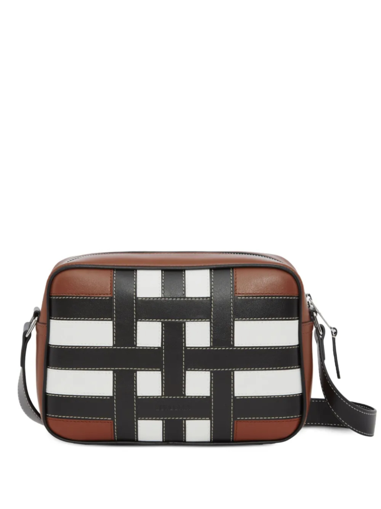 

Burberry клетчатая сумка через плечо, коричневый