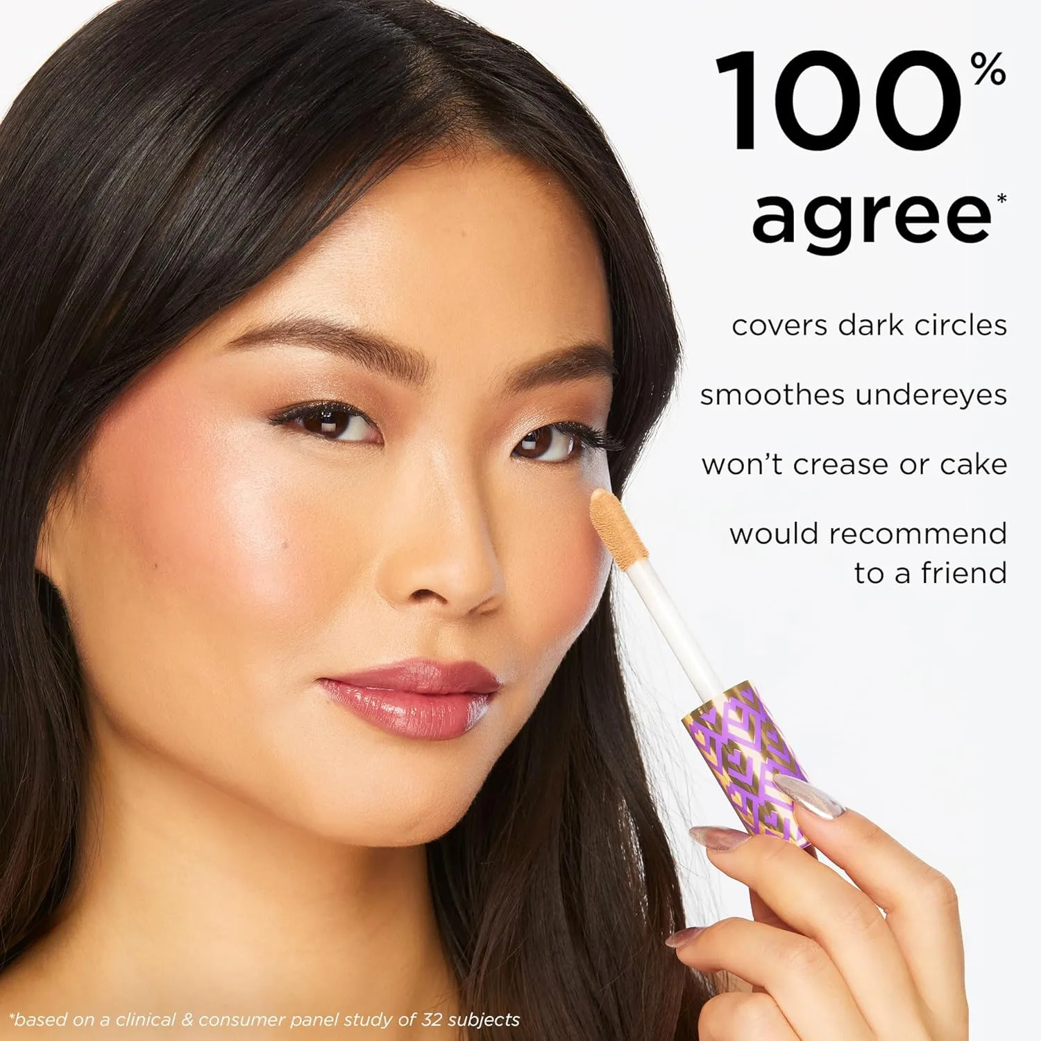 tarte most-wanted shape tape дуэт консилера и туши - консилер полного покрытия для темных кругов и морщин с тушью для завивки, объема и длины, стойкий, cruelty free, 35N medium — фото 4