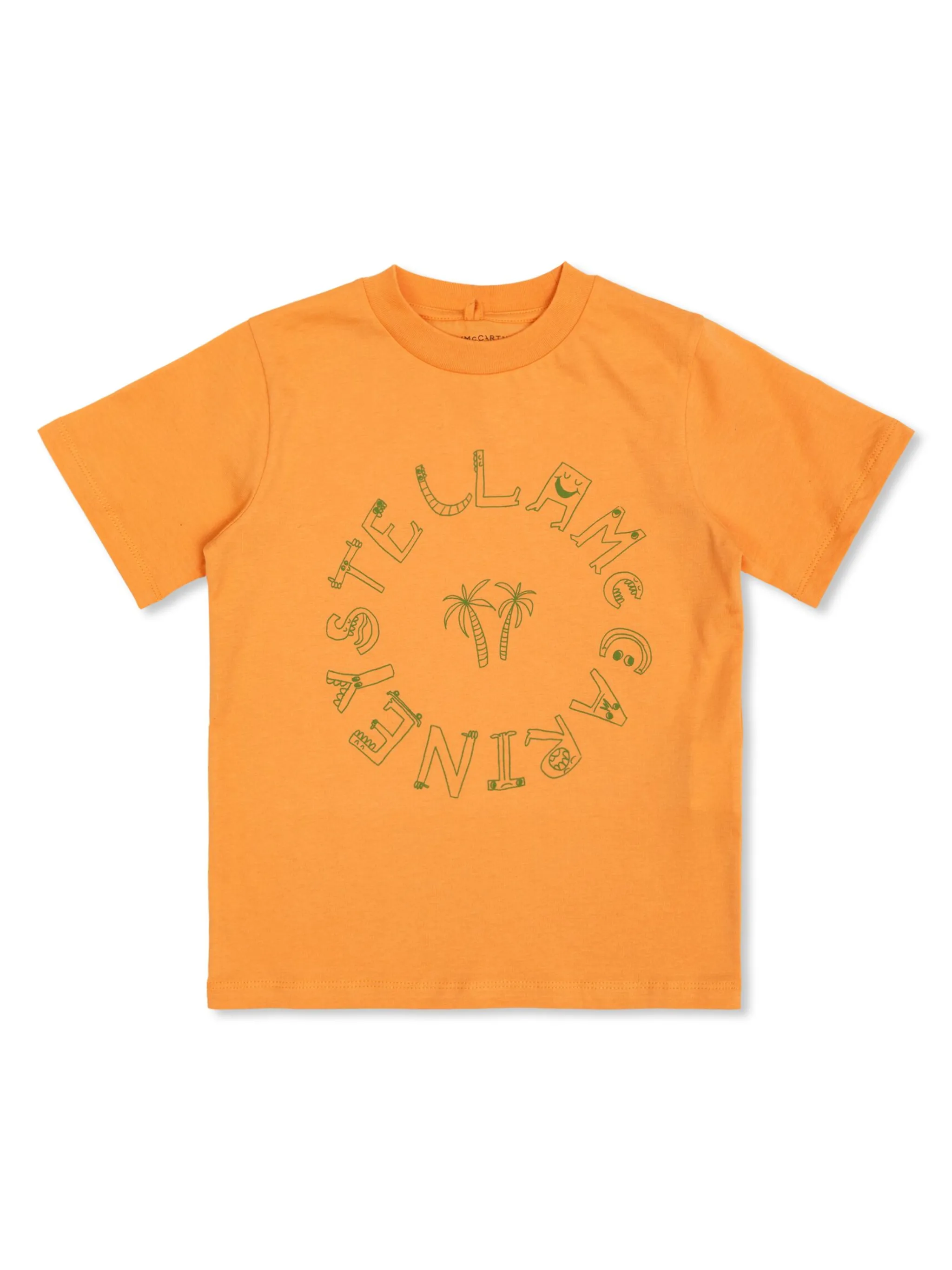 

Футболка с принтом Stella Mccartney Kids, оранжевый