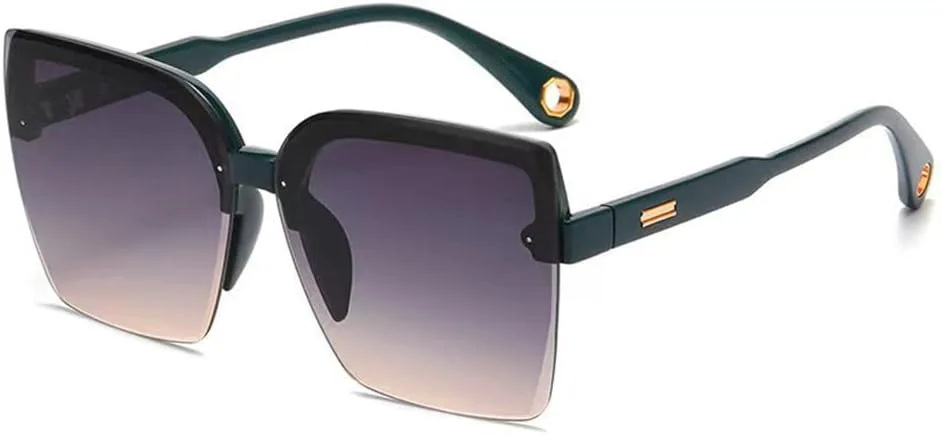 

Большие солнцезащитные очки для мужчин и женщин, без оправы, солнцезащитные очки с защитой от УФ-излучения (UV400), женские солнцезащитные очки HPIRME, 2