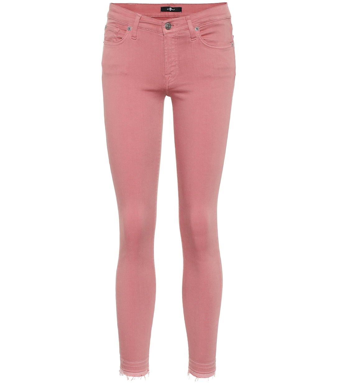 

Джинсы Skinny средней посадки 7 For All Mankind, розовый