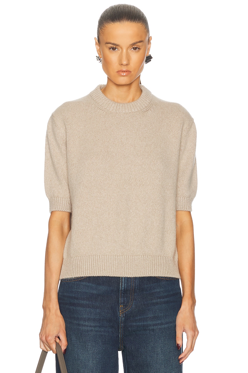 

Davin Cashmere Свитер Khaite, Putty