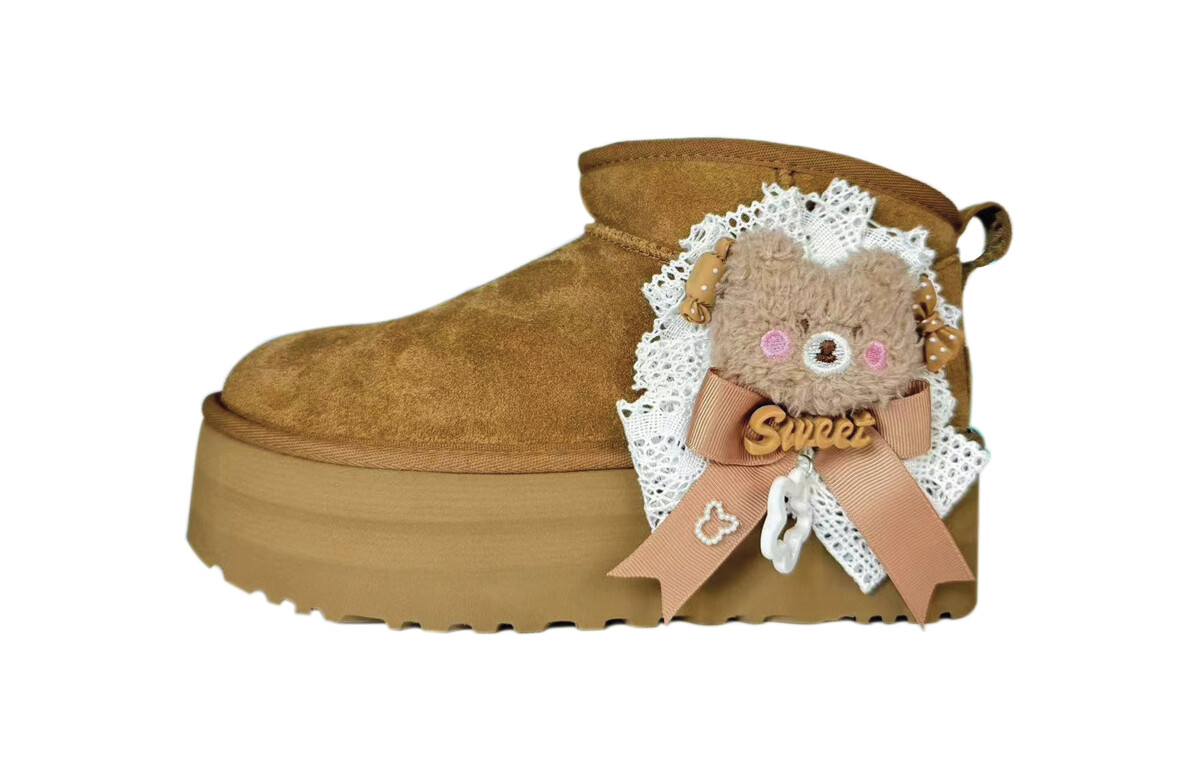 

CLASSIC ULTRA MINI зимние ботинки унисекс каштановые Ugg
