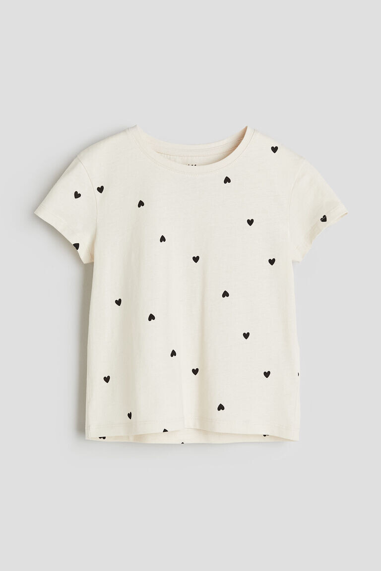 

Футболка из хлопкового джерси с рисунком H&M, белый