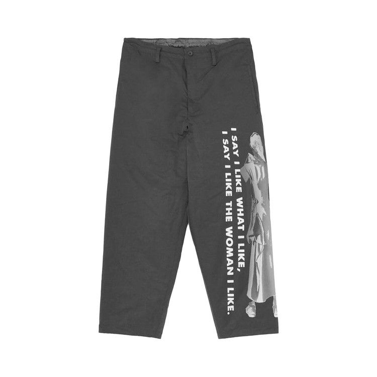 

Брюки Yohji Yamamoto Printed Side Pocket Pants With Liner, Black