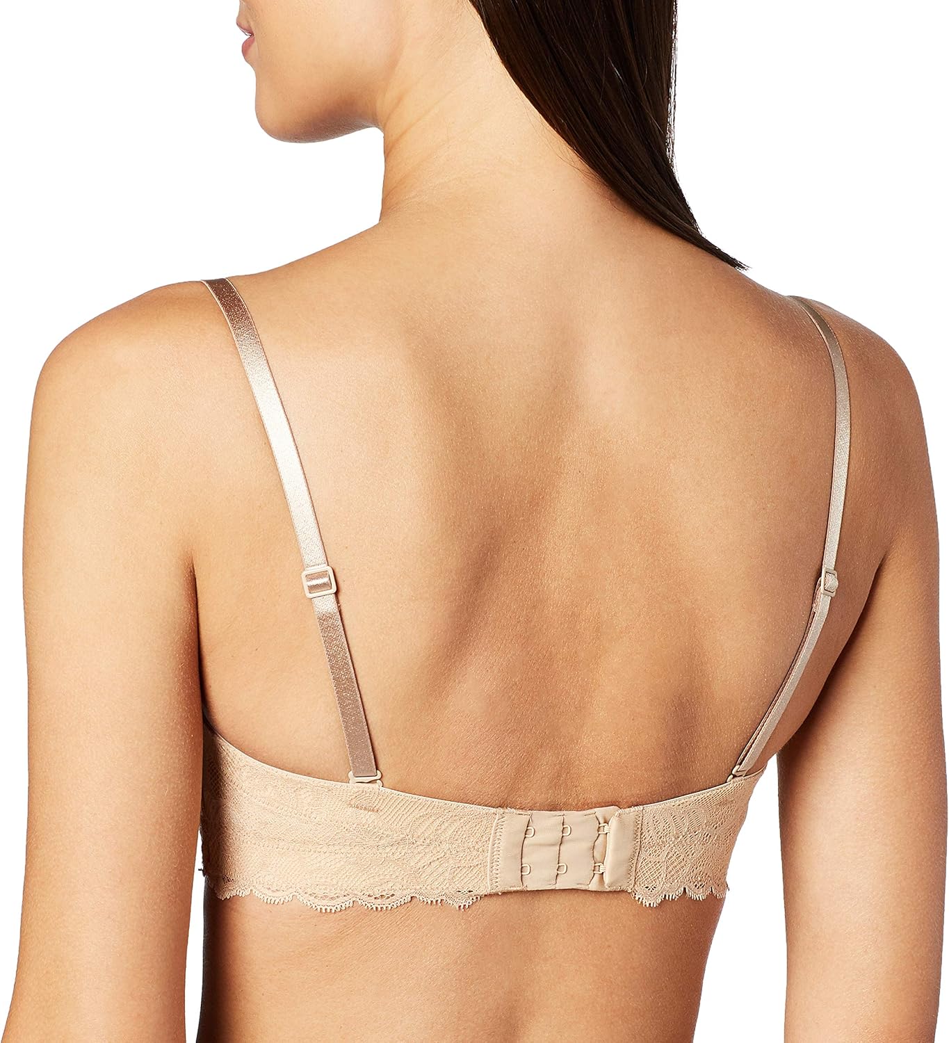 Женский бюстгальтер без бретелек с эффектом комфорта Calvin Klein Seductive Comfort Lift Multiway, Bare — фото 3