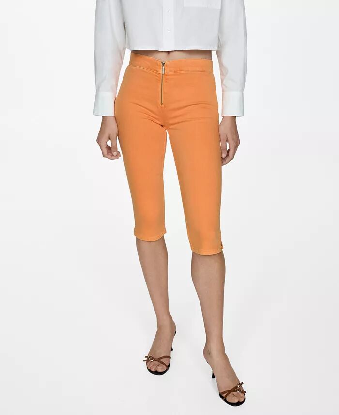 

Женские узкие джинсы Capri MANGO, оранжевый
