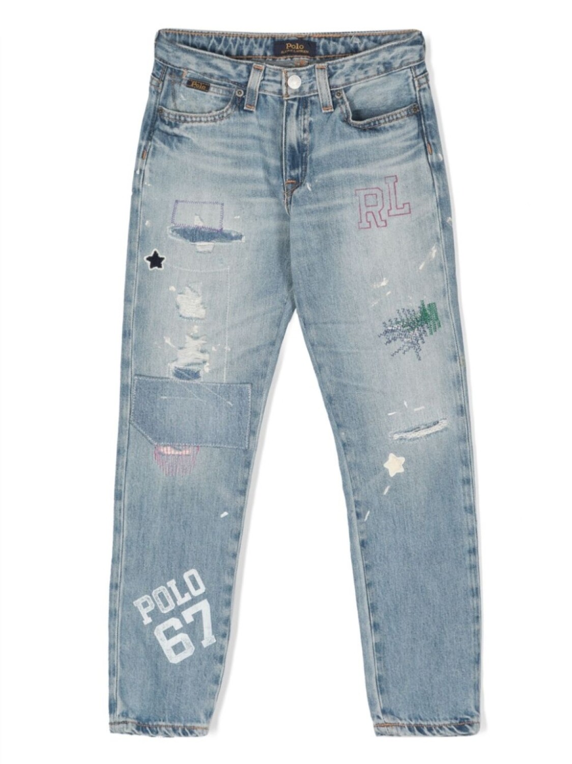 

Ralph Lauren джинсы Boyfriend с логотипом, синий