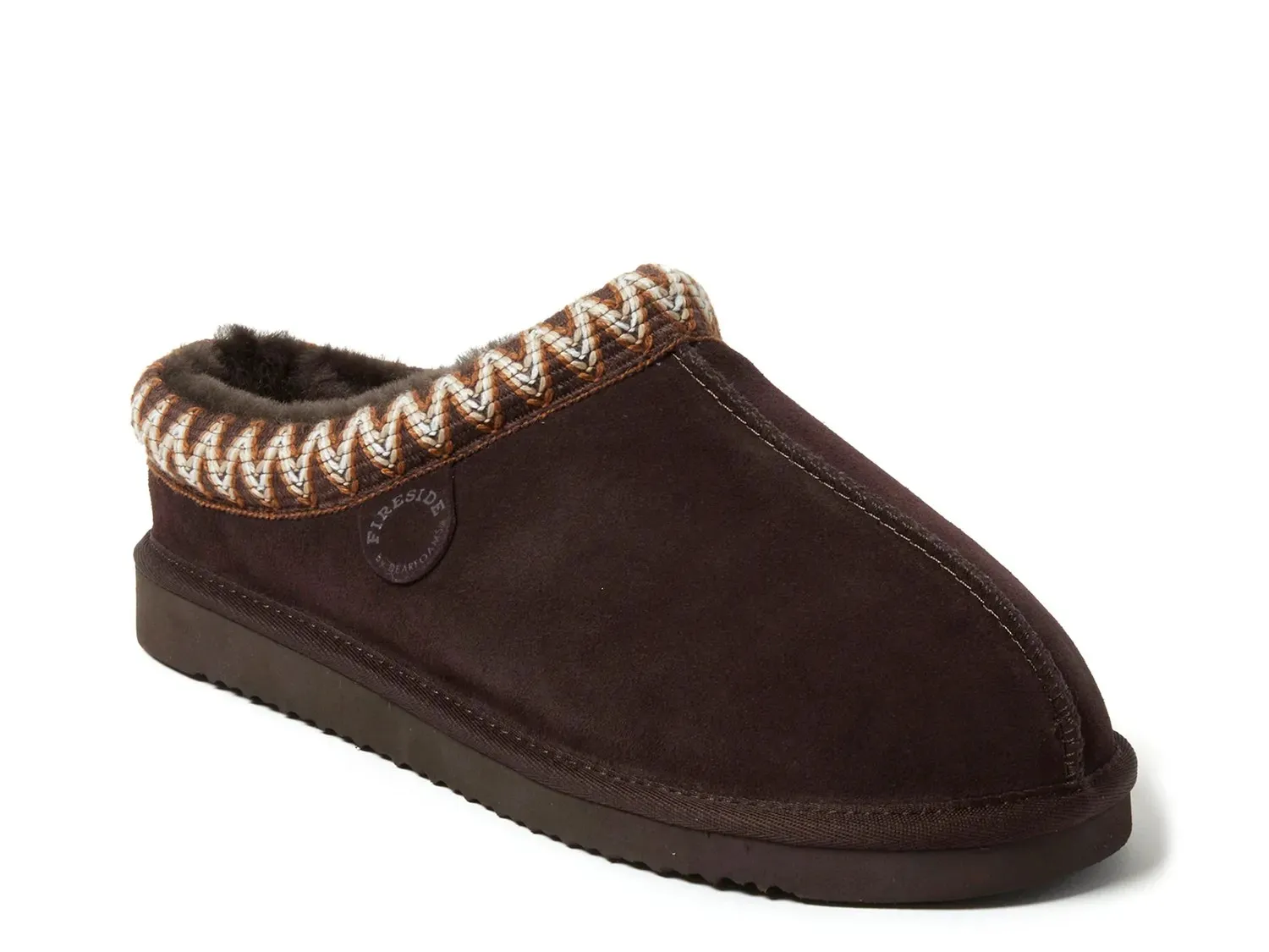

Тапочки Fireside by Dearfoams Grafton — мужские, кофейные