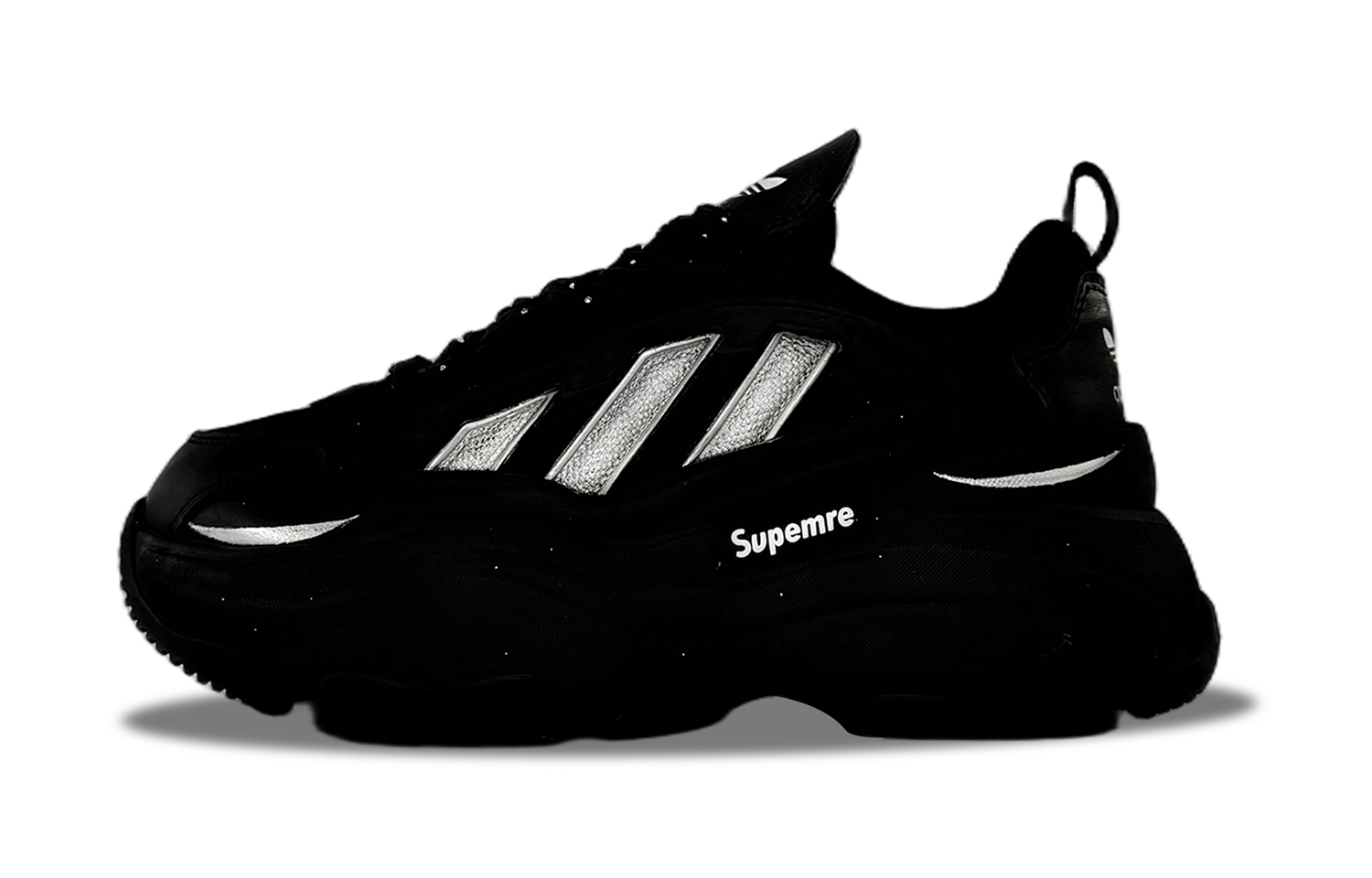 

Adidas Originals OZGAIA Silver Badge Abrasion Resistant Low top Chunky Sneakers Unisex Black