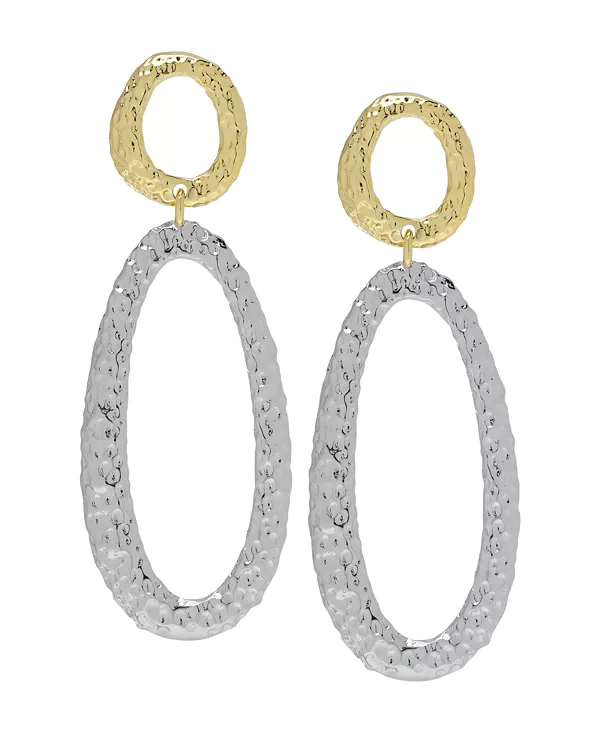 

Женские овальные серьги-гвоздики Macy'S, two-tone